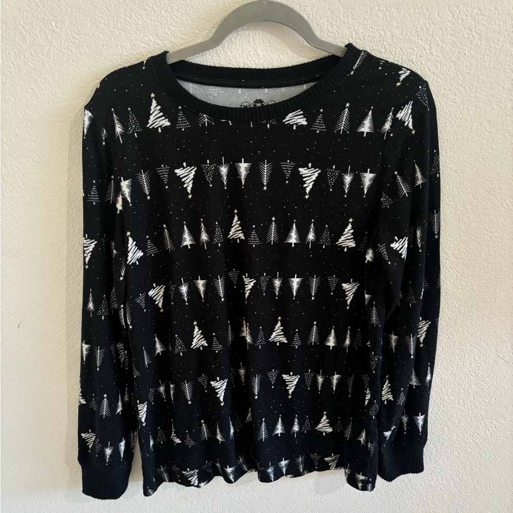 Black and White Tree Pattern Women's Top